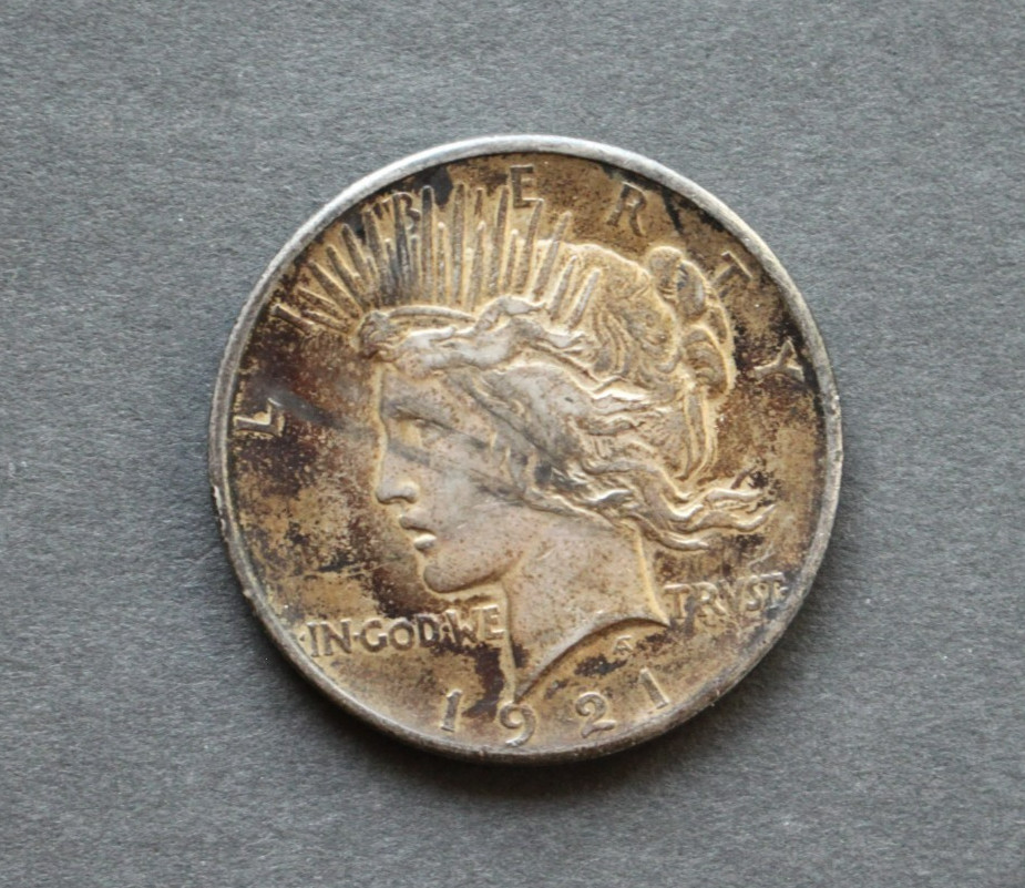 1921 Peace High Relief Silver Dollar