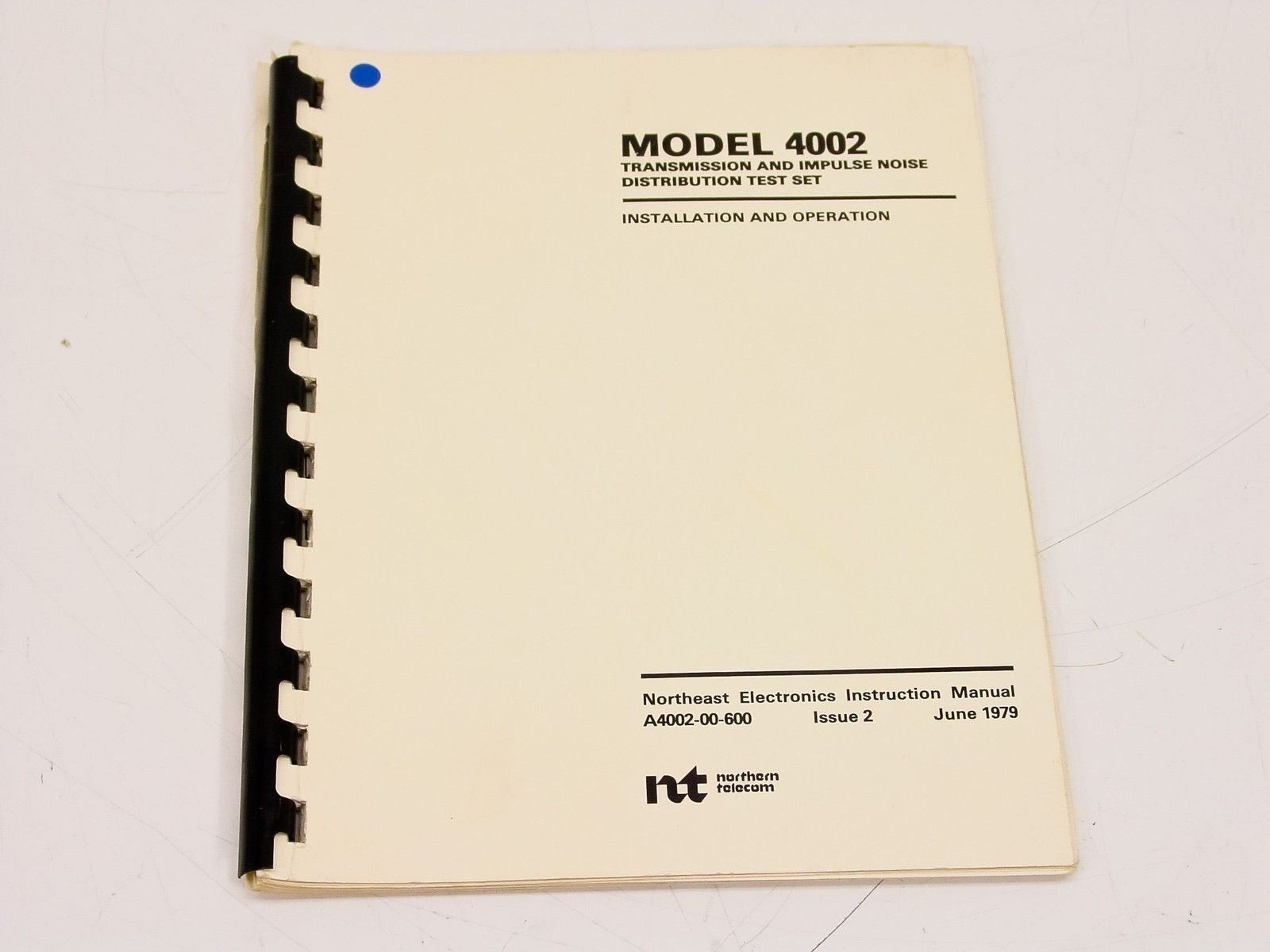 Northern Telecom 4002 A4002-00-600 Transmission Impulse Noise Test Set Install