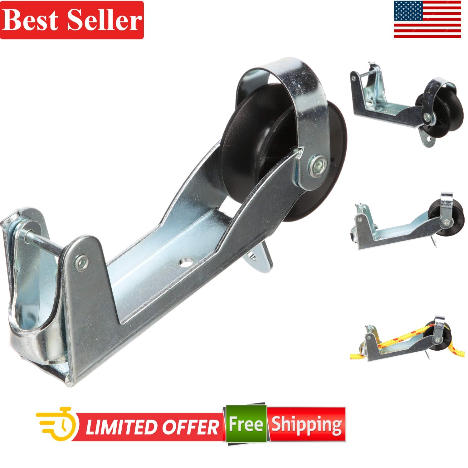 Boat Anchor Line Control Zinc Plated Steel Supports 20 Lbs Compatible with 1/...