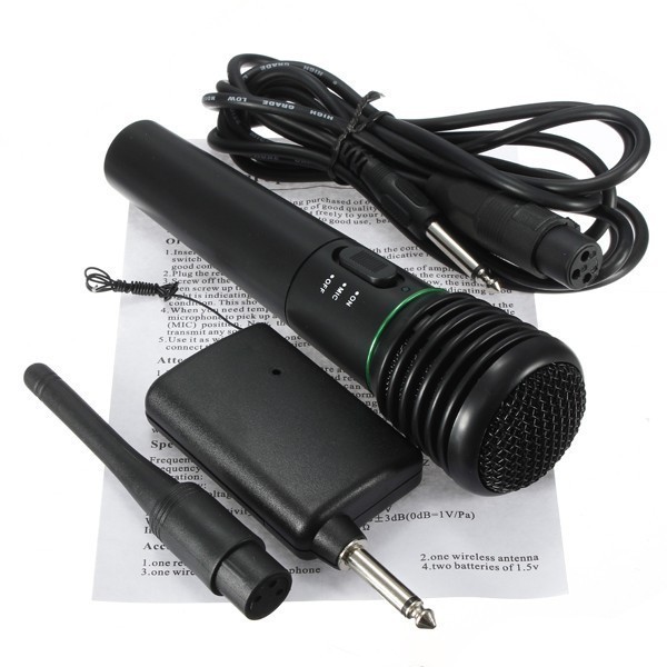 Pro Wired cable&Wireless cordless Mic Microphone for Meeting Party Sing Speach