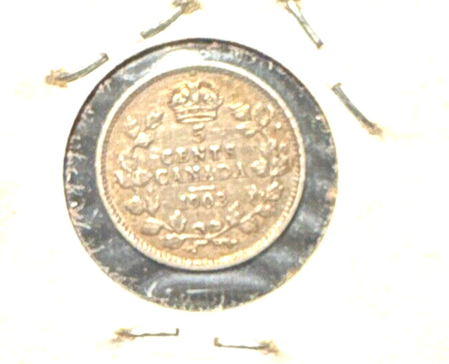 Canada 1903 5 cents KM 13 VF (2)