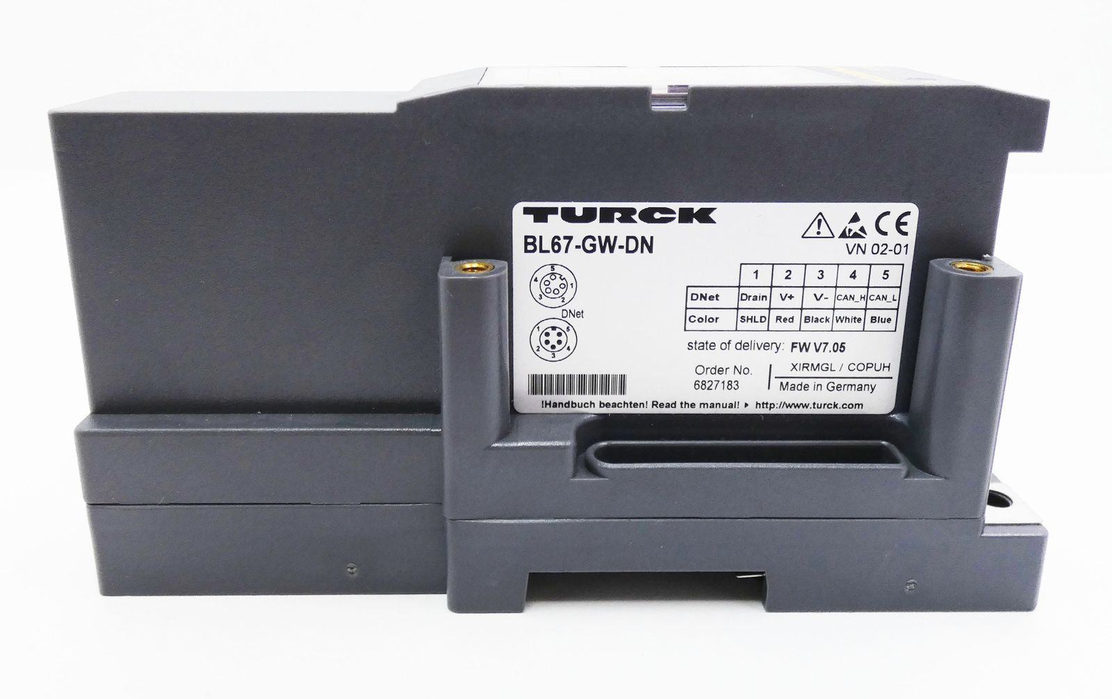 Turck BL67-GW-DN 6827183 Gateway I/O Interface -Unused-