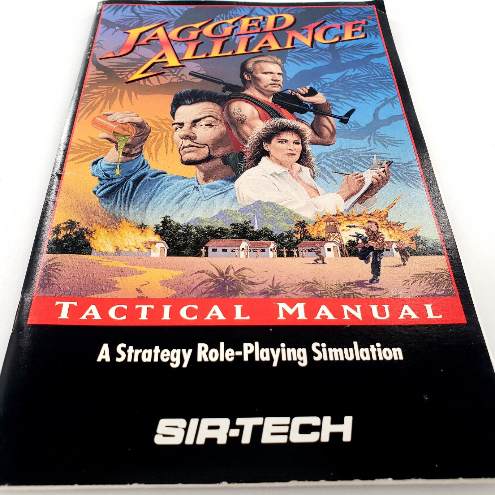 Jagged Alliance Tactical Manual PG Game Booklet Strategy RPG Simulation Sir-Tech