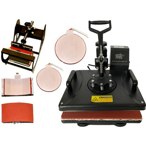 5in1 Pro Combo Sublimation Heat Transfer Press Wireless Epson Printer Bundle Kit