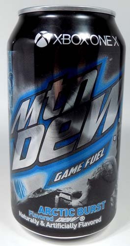 Mountain Dew XBOX ONE X Arctic Burst Middle Earth Shadow War UNOPENED EMPTY 2017