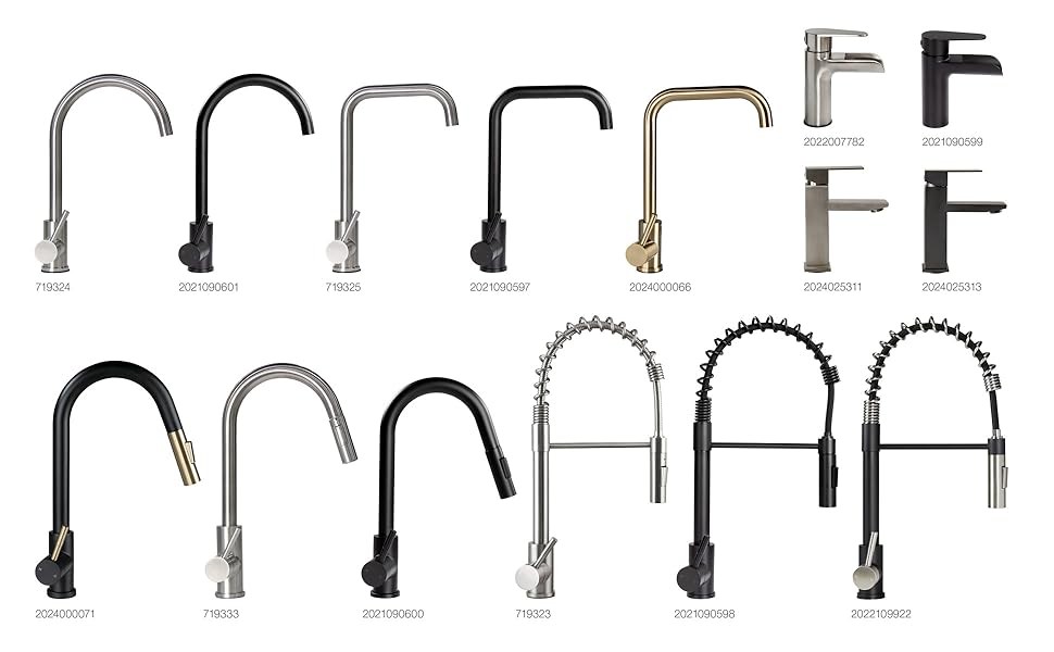 Lippert Flow Max Coiled Pull Down Kitchen Faucet for RVs and
