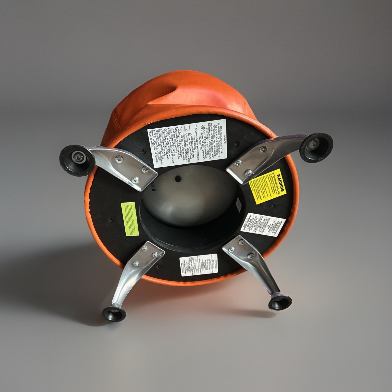 Safco Zenergy Ball Chair - Vibrant Orange Model# 4757NC FUN!