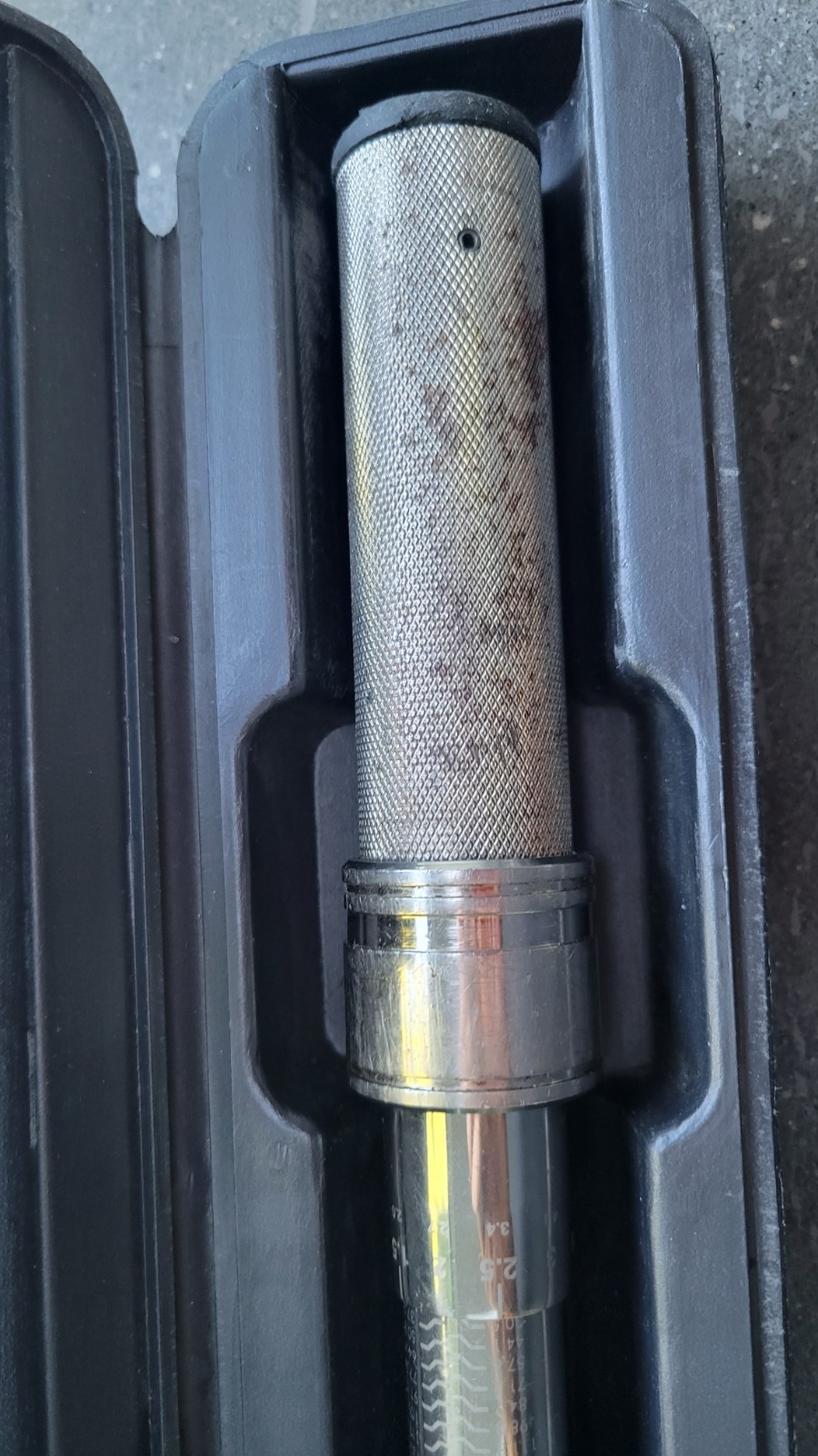 Wright Tool 3477 3/8" Drive Click micrometer Torque Wrench with Case, clean!