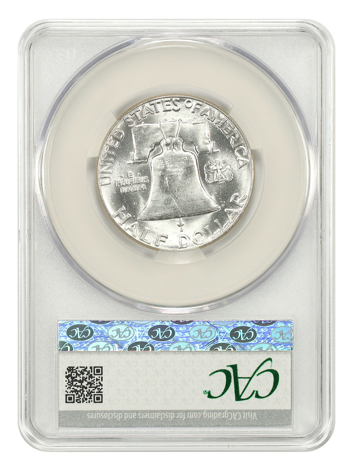 1951 50C CACG AU58 - Franklin Half Dollar