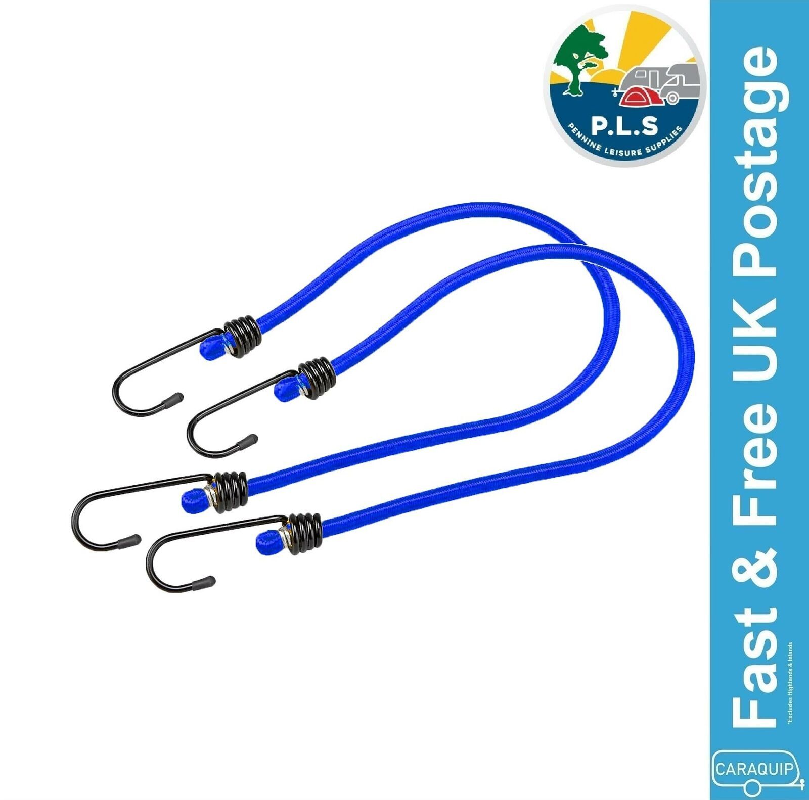 2x PLS Bungee Cord Elastic Wired Cable 80cm Strong Luggage Strap Camping-6425980
