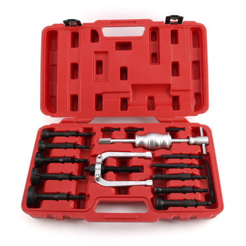Pro 16pc Blind Hole Pilot Bearing Puller Internal Extractor Remover Slide Hammer