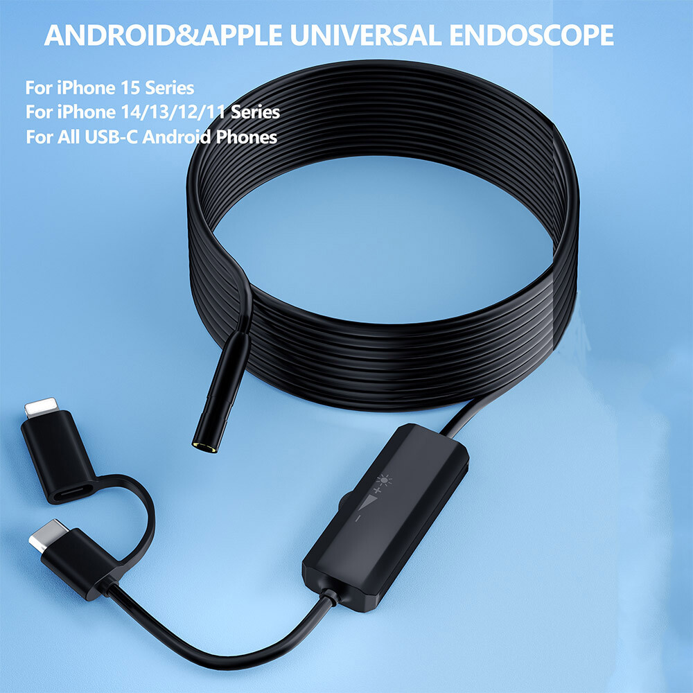 10M/5M/16.4ft Endoscope Borescope Snake Inspection Camera for Android iPhone 16