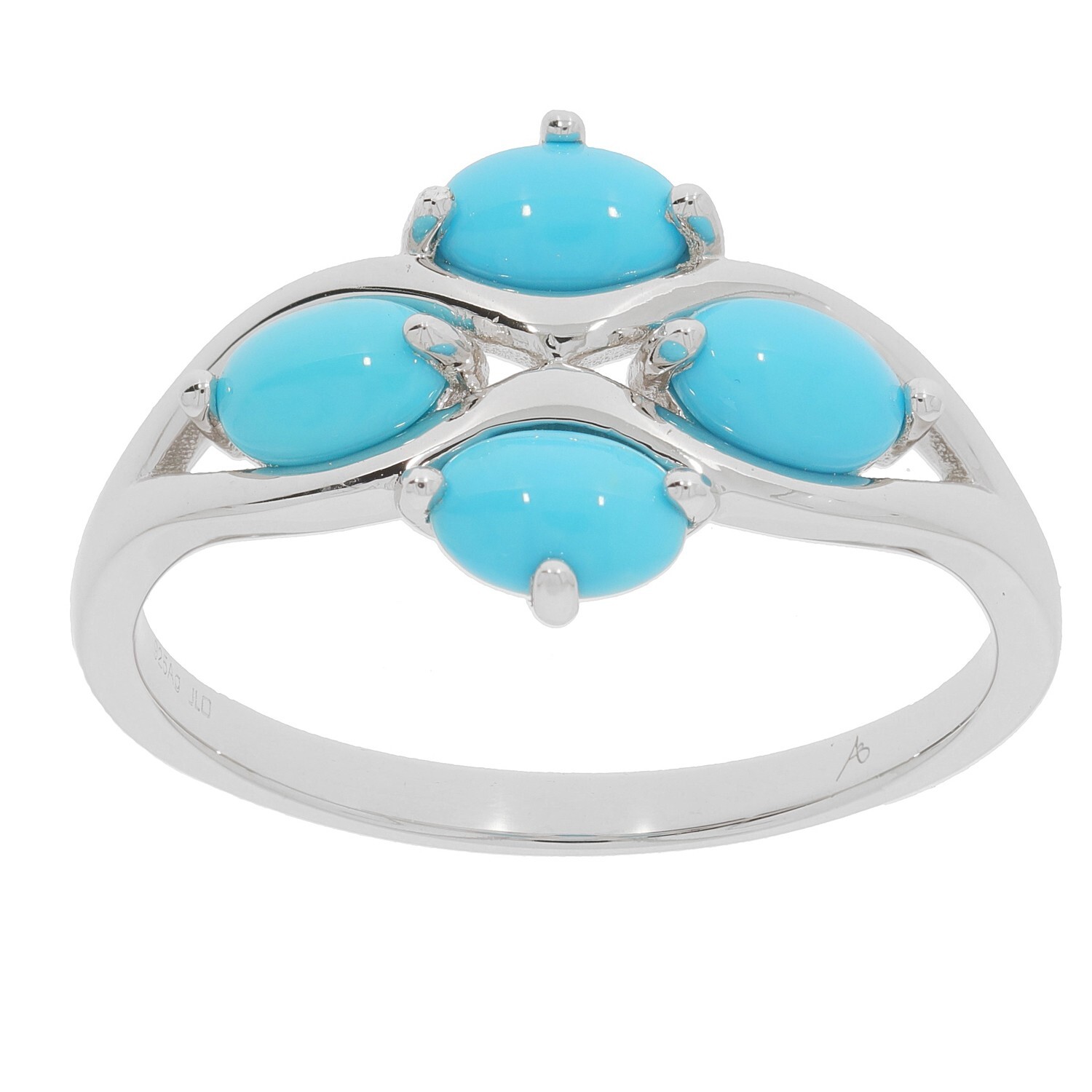 Sterling Silver Semi Mount Ring Setting Cabochon Oval OV 6X4mm