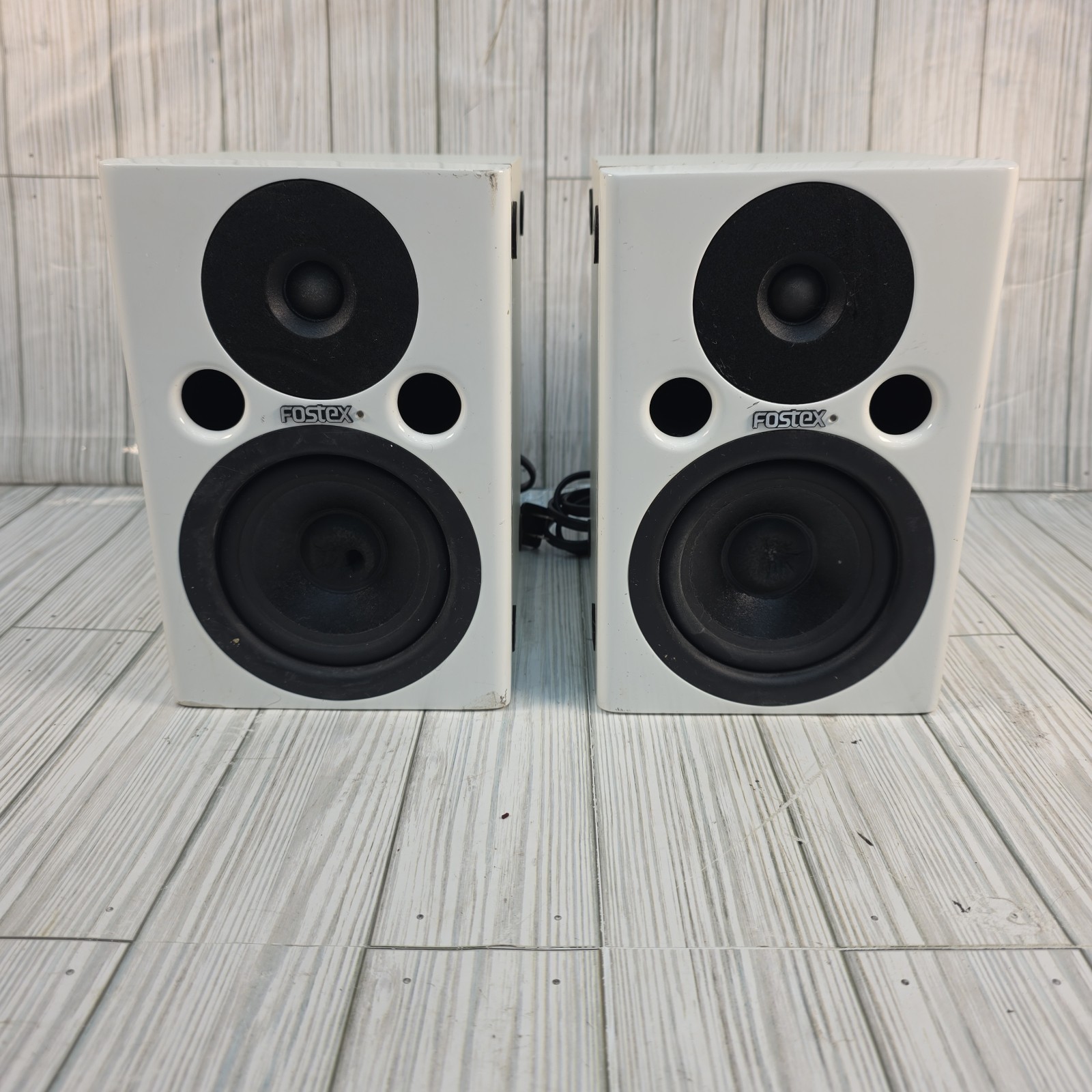 Fostex PM0.4 Powered Studio Monitor Speakers Pair - Parts Or Repair AS-IS