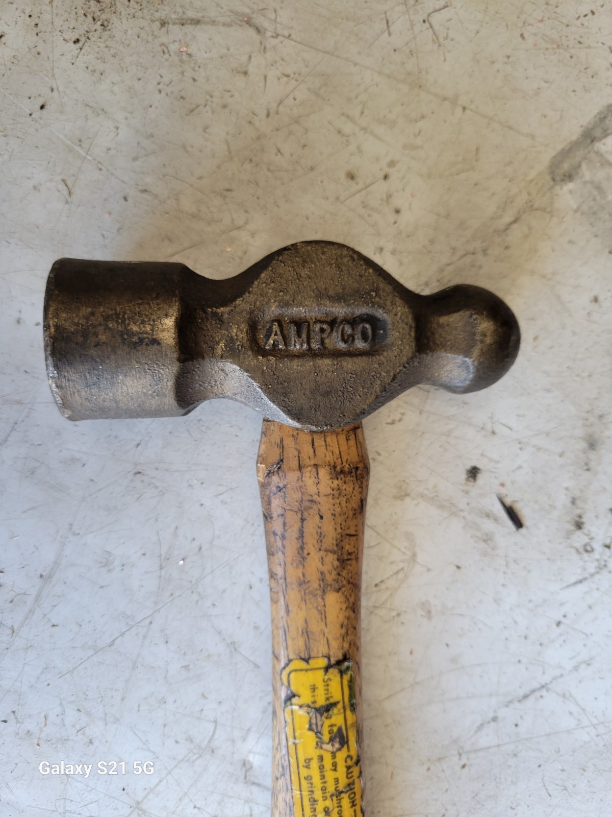 AMPCO Hammer ~ H3 ~ AL BR ~ No Spark ~ Ball Peen ~ Well Used!