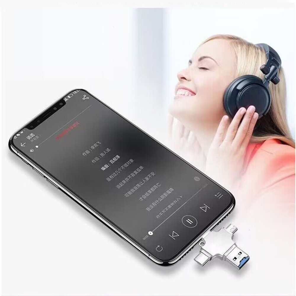 4 IN 1 USB3.0 Flash Drive Micro TF Card Reader Adapter OTG Type-C iPhone Android