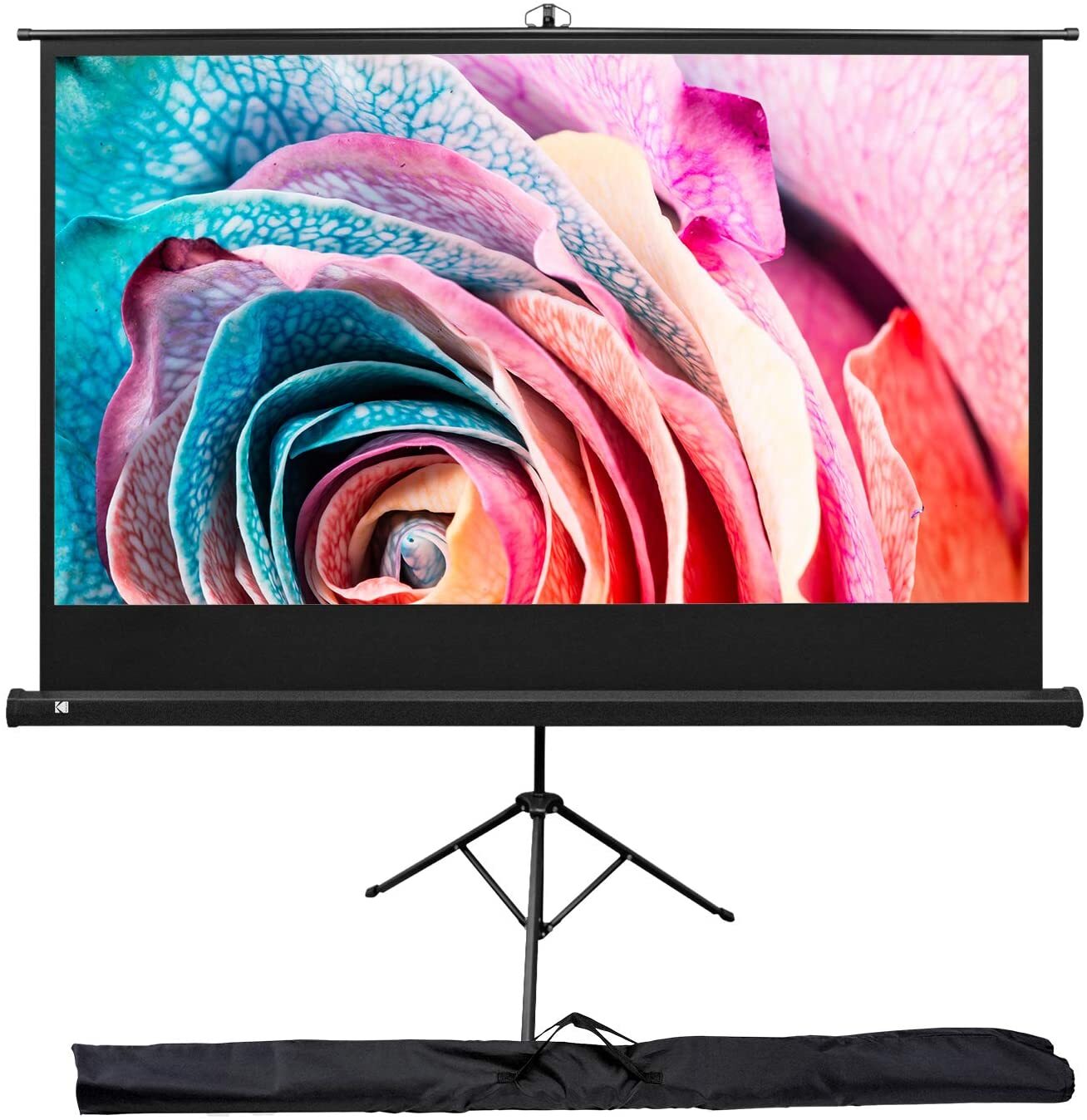 Kodak 100" Portable Projector Screen w/ Stand & Lightweight Carry Bag