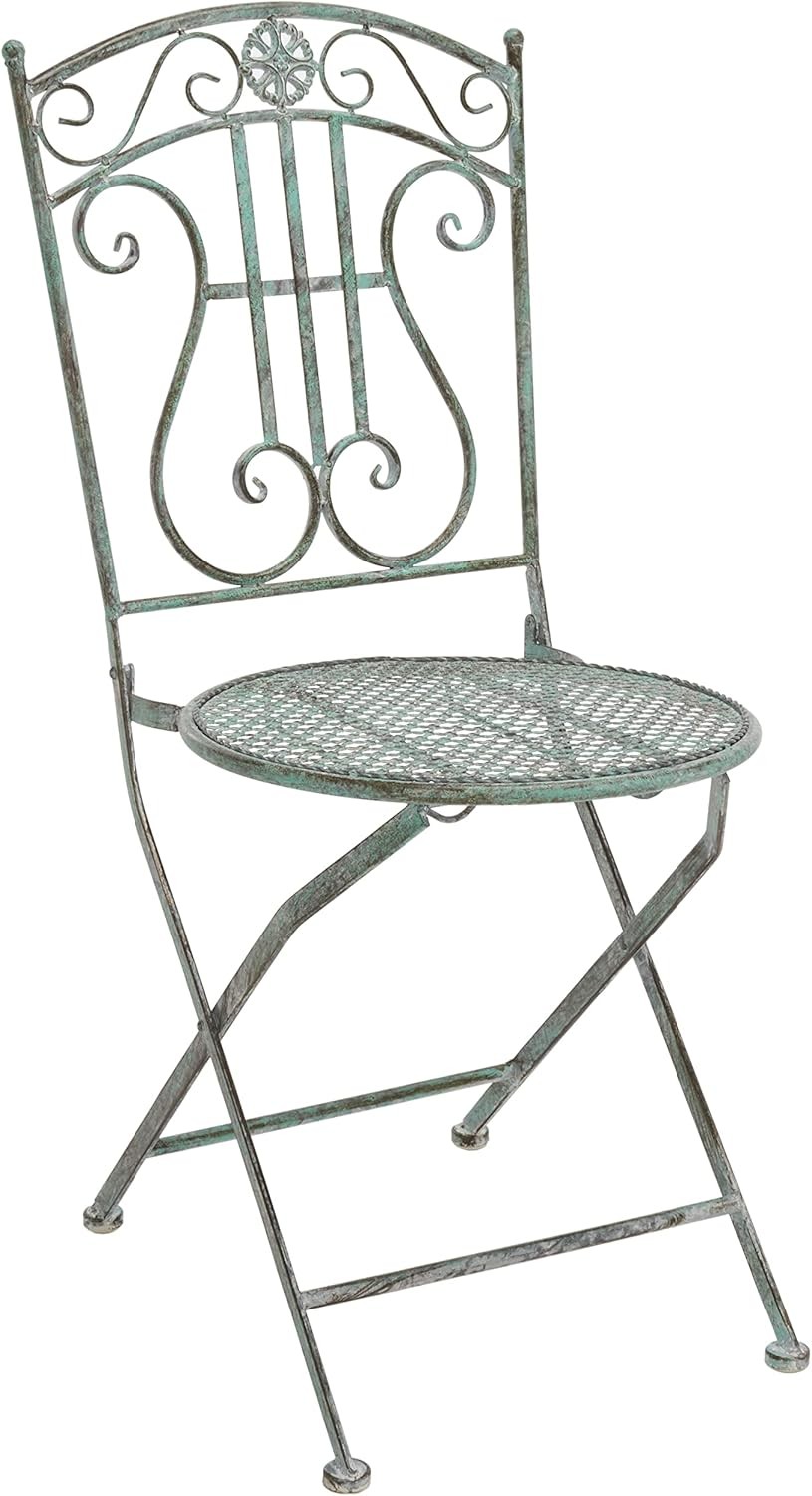 PAT5028C Outdoor Collection Semly Antique Blue 3-Piece Bistro Set
