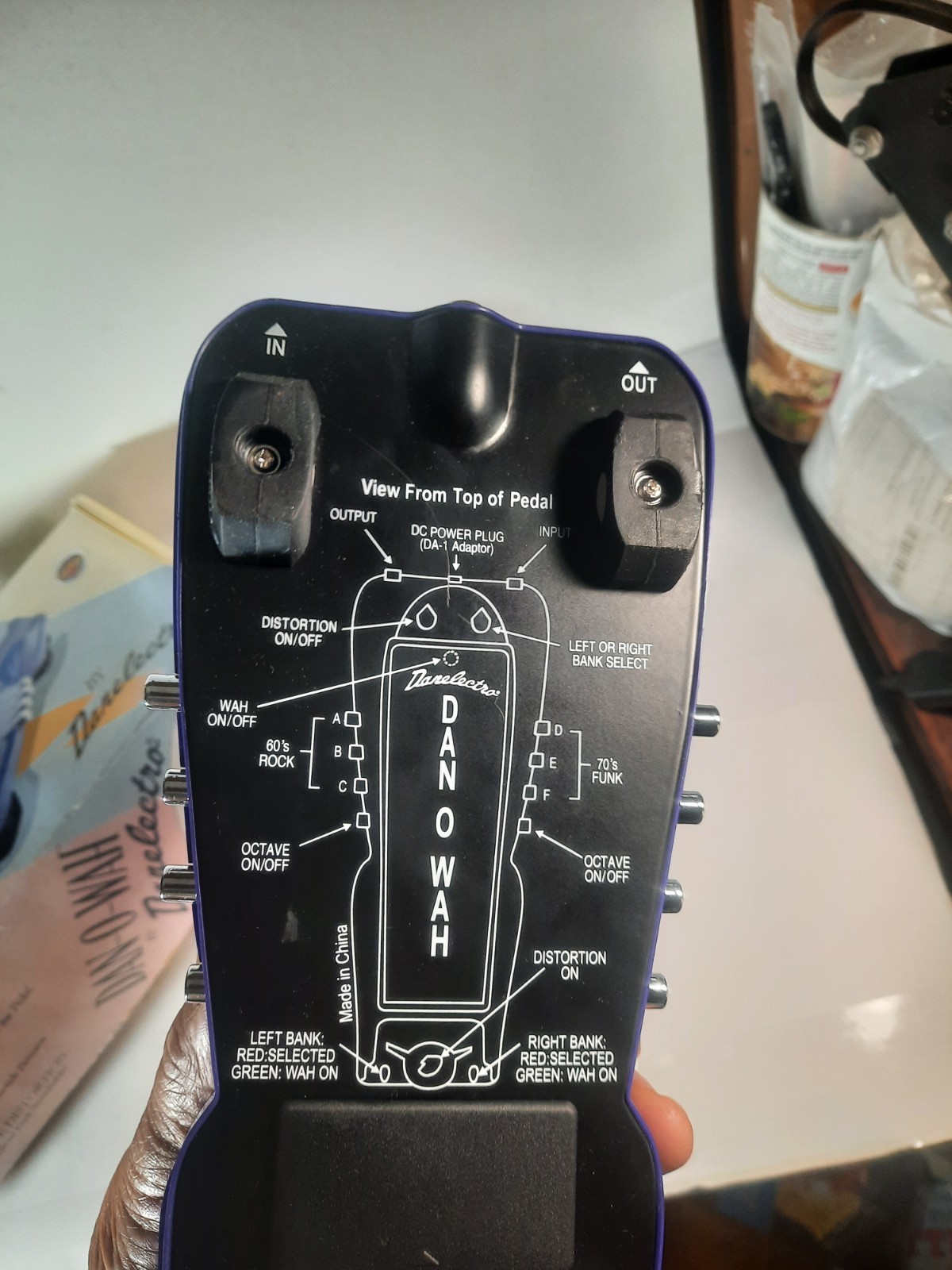 DANELECTRO DAN O WAH GUITAR PEDAL MODEL DW-1