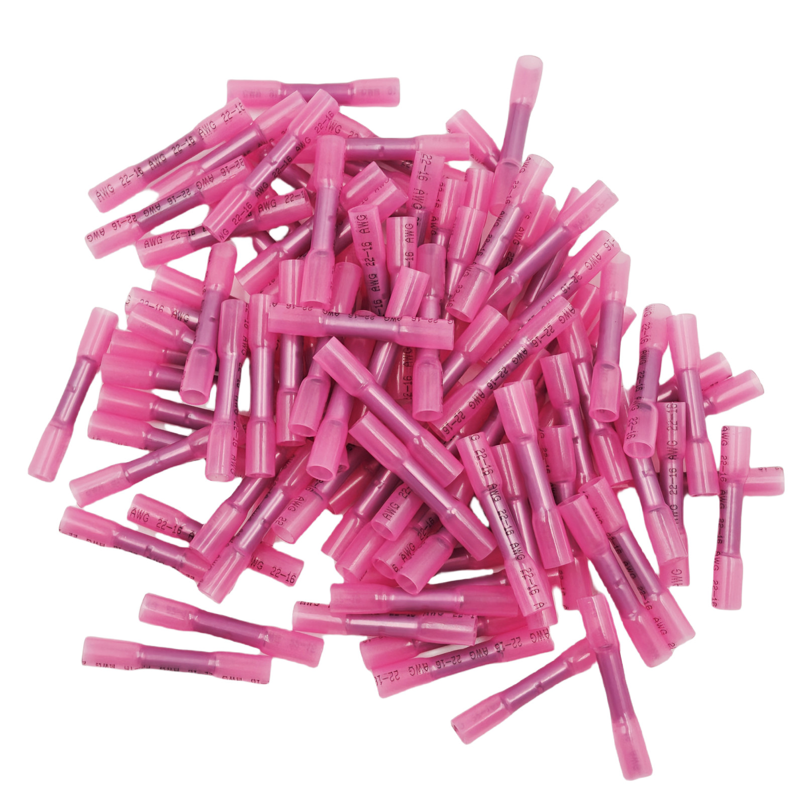Heat Shrink But Connectors Waterproof Electrical Wire Marine Butt Splice 100PCS