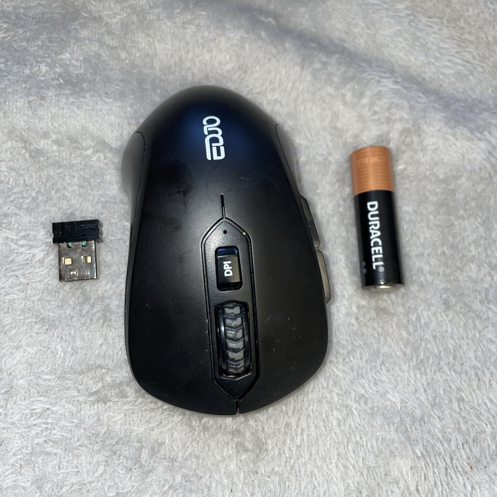 Edjo Wireless Mouse with USB Receiver TM176G Black - Tested and Working Used