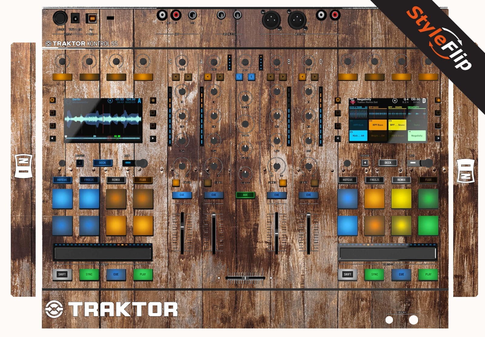 Native Instruments TK S5 Skin | Wood 1 | Protective Decal | StyleFlip Skins