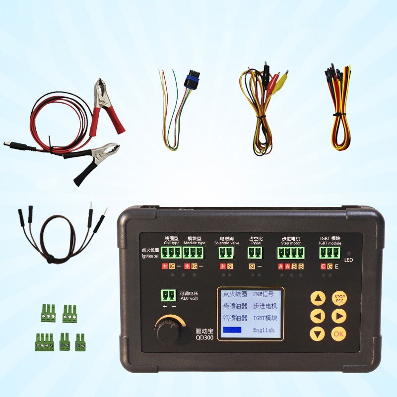 QD300 Actuator Tester Ignition Coil Injector Solenoid Valve Step Motor Detector