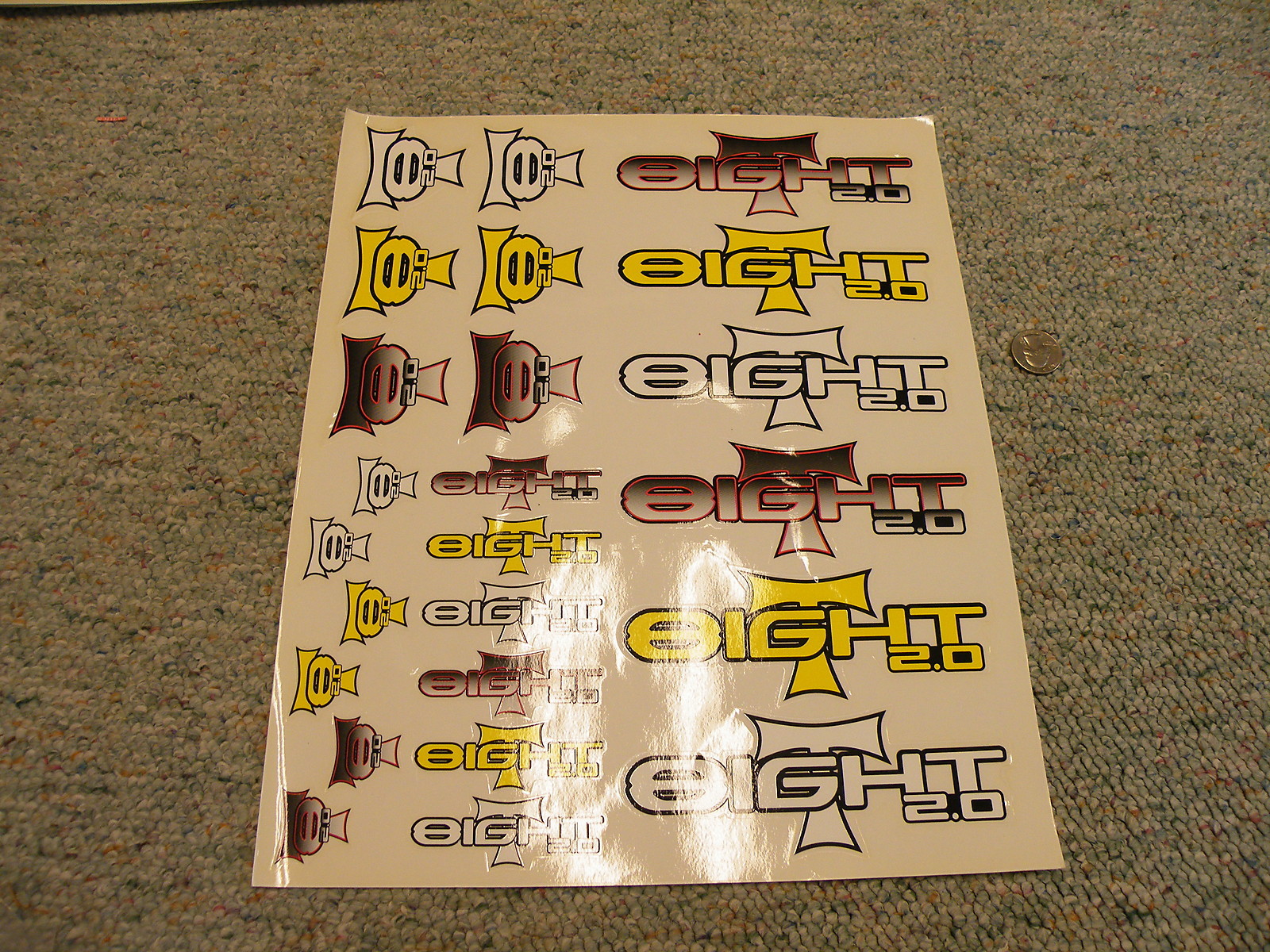 Decals Stickers R/C radio Controlled Team Losi Racing Eight - huge sheet
