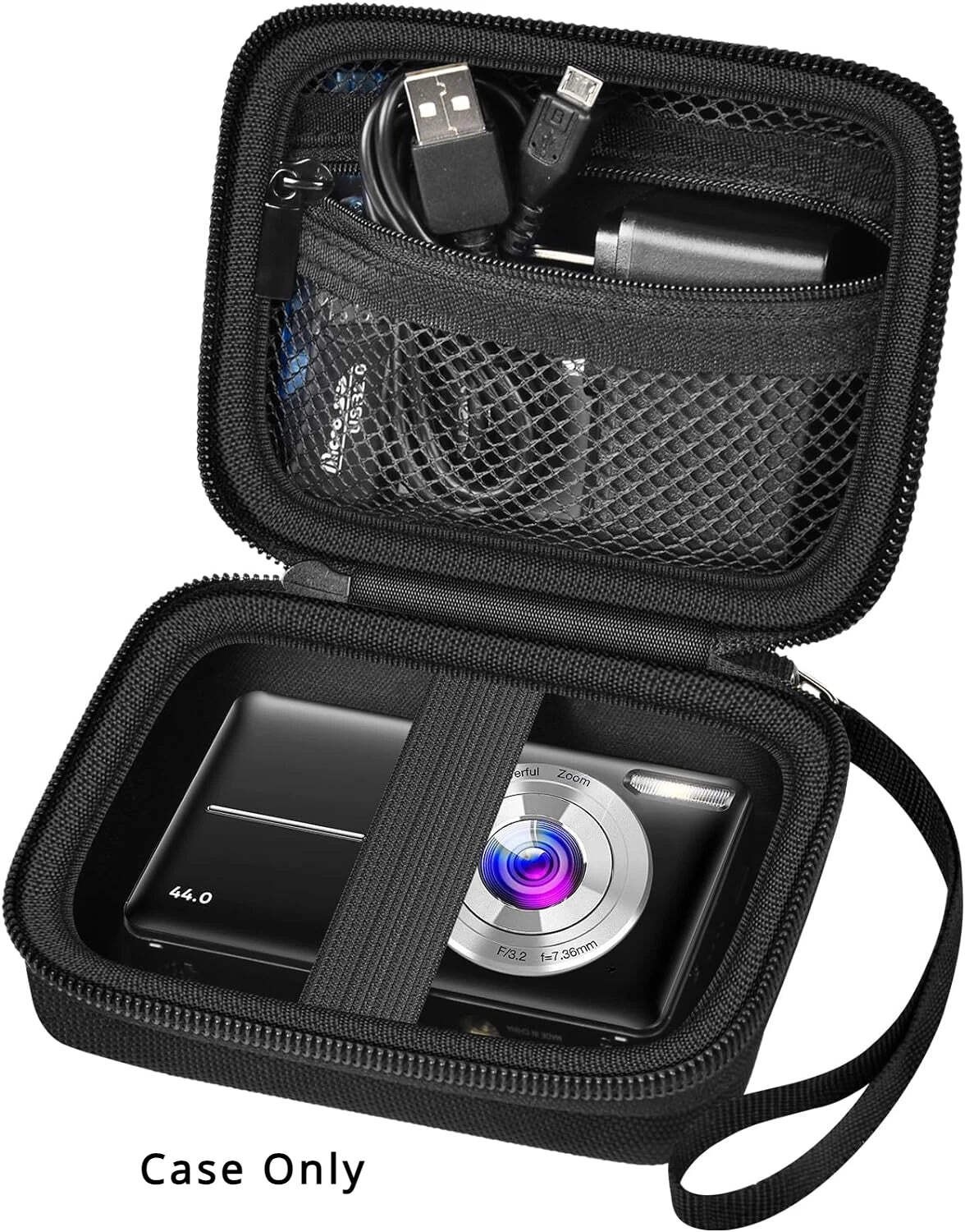 Digital Camera Case Protective Point and Shoot Bag for FHD Vlogging Cameras