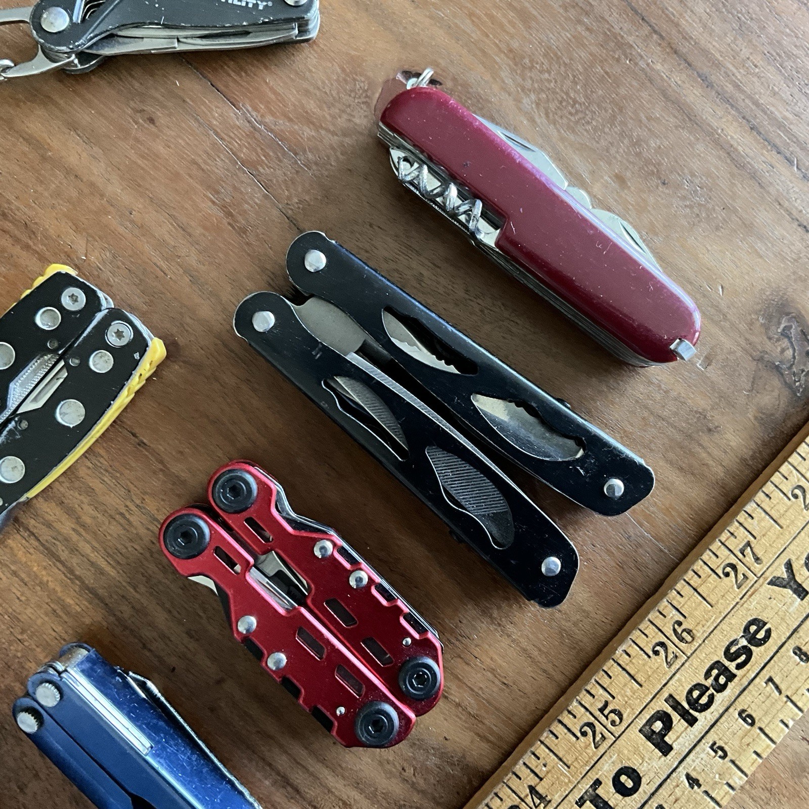 Mixed Pocket Knife Utility Multi-Tool Lot Sheaths