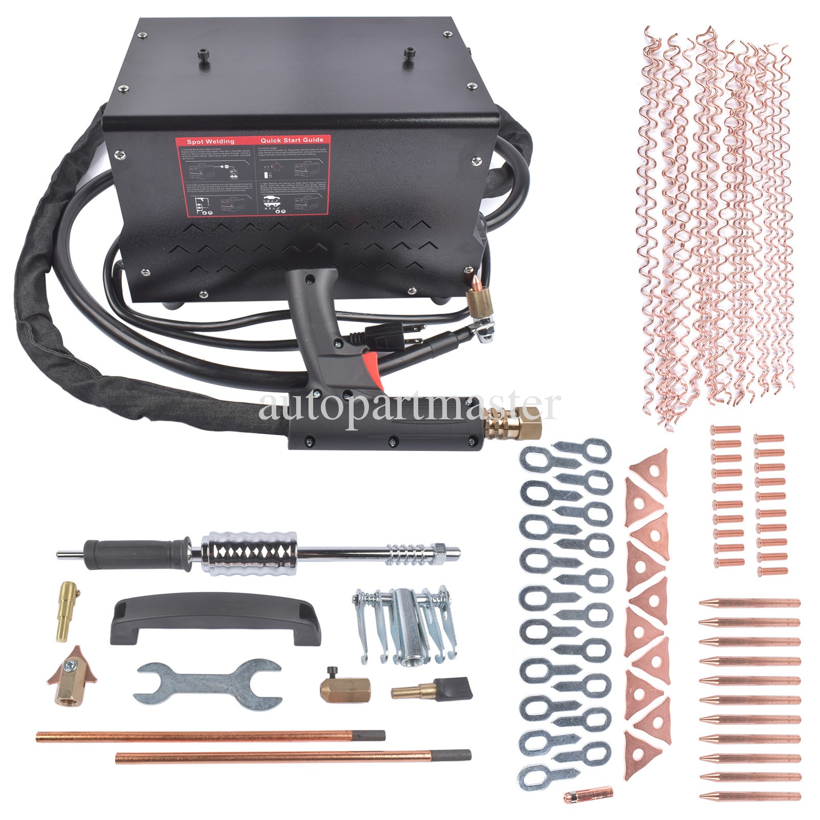 Dent Puller Stud Welder Dent Repair Kit Car Body Dent Remover Tool 3800A 3500W