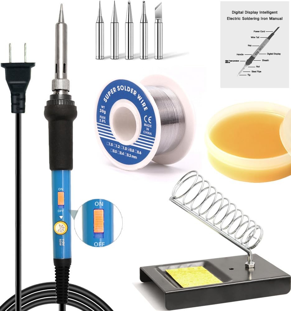 Soldador De Estaño Estano Soldadora Professional Kit Soldadura Cautin 110v 60w