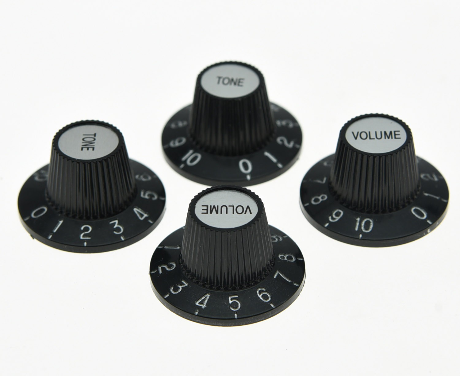 4-Pack Guitar Witch Hat Knobs Metric 18 Splines Knobs Fits Les Paul Epiphone SG