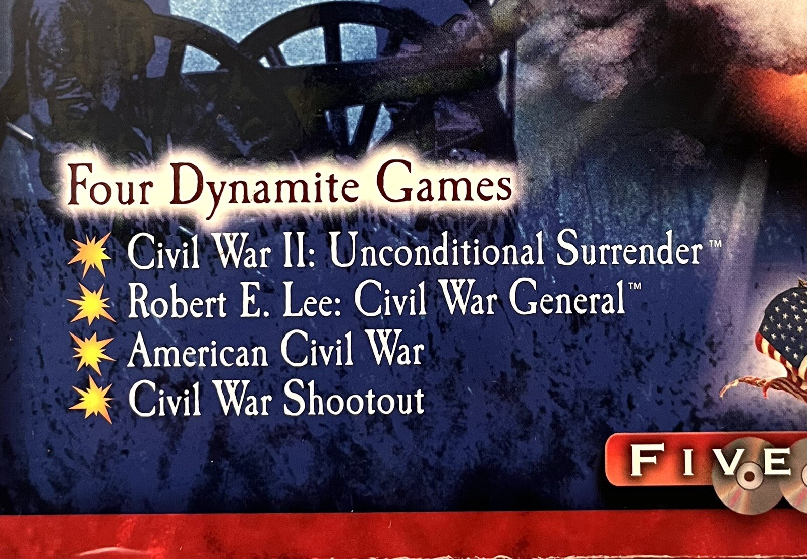 Civil War Explosion Game Set PC 5 CD Mega Set Complete