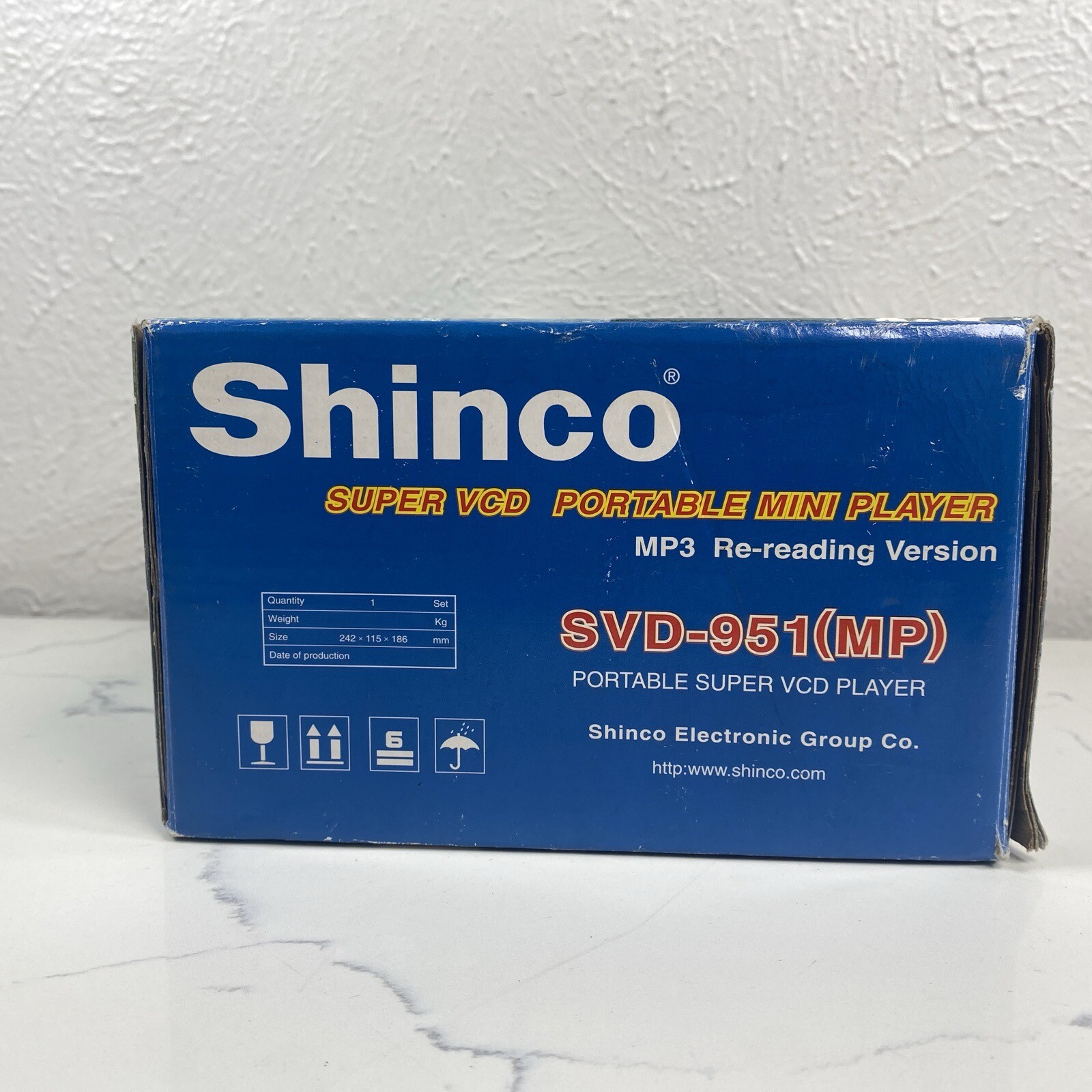 Shinco SVD-951 (MP) Super VCD Portable Mini Player MP3 Re-reading Version