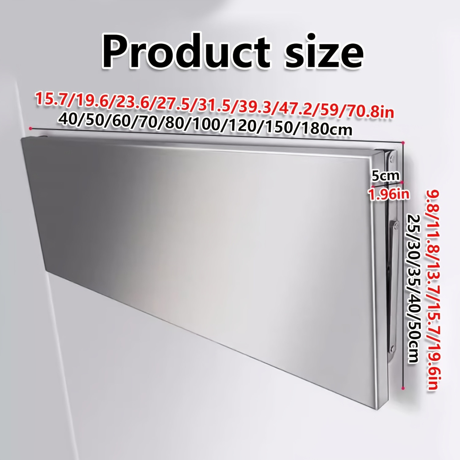 Wall Mounted Folding Table 20"x10" - 1 Pack Or 2 Pack | Space Saving Drop Leaf