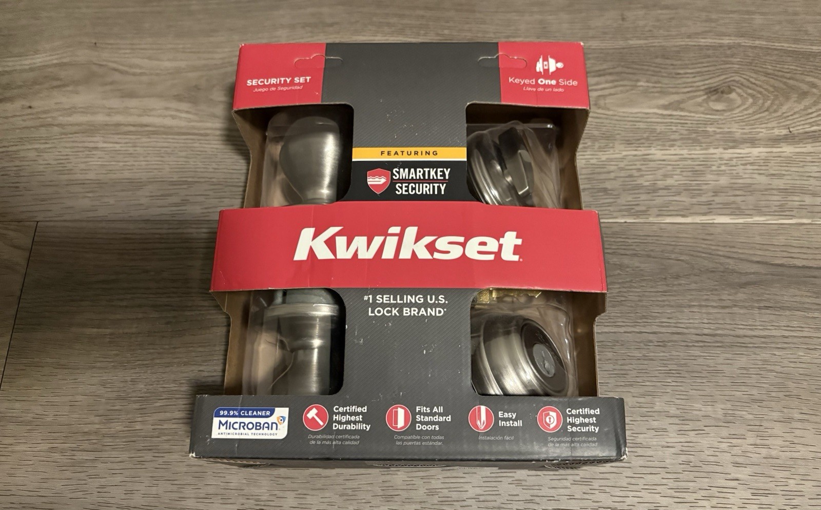 Kwikset Signature Series Single Cylinder Entry Knob Deadbolt Set 99910-044 New