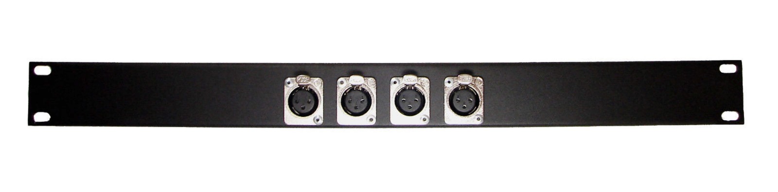 PROCRAFT AFP1U-4XF-BK 1U Formed Aluminum Rack Panel w/ 4 XLRF (or any config)