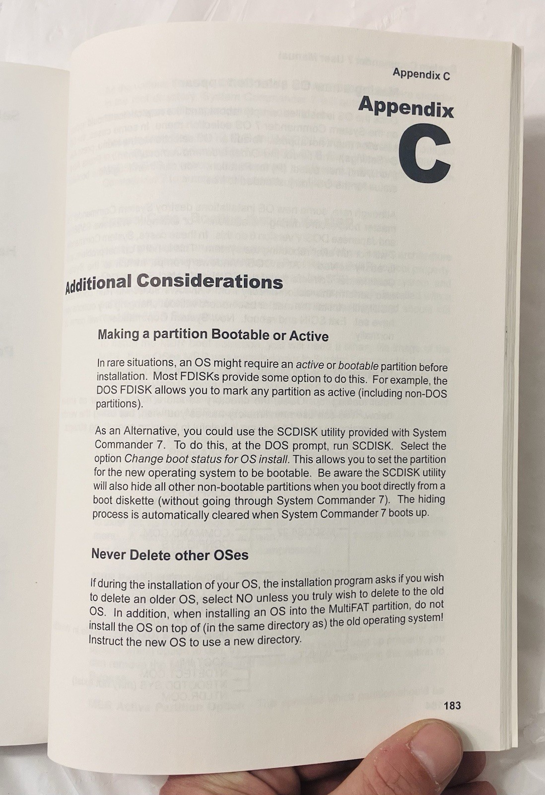 System Commander Version 7 User Manual VCOM Computing Guide Windows Linux (2001)