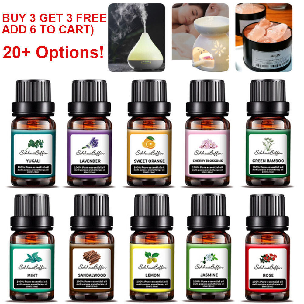 10 mL Essential Oils - Pure and Natural - Therapeutic Grade Oil - Free Shipping