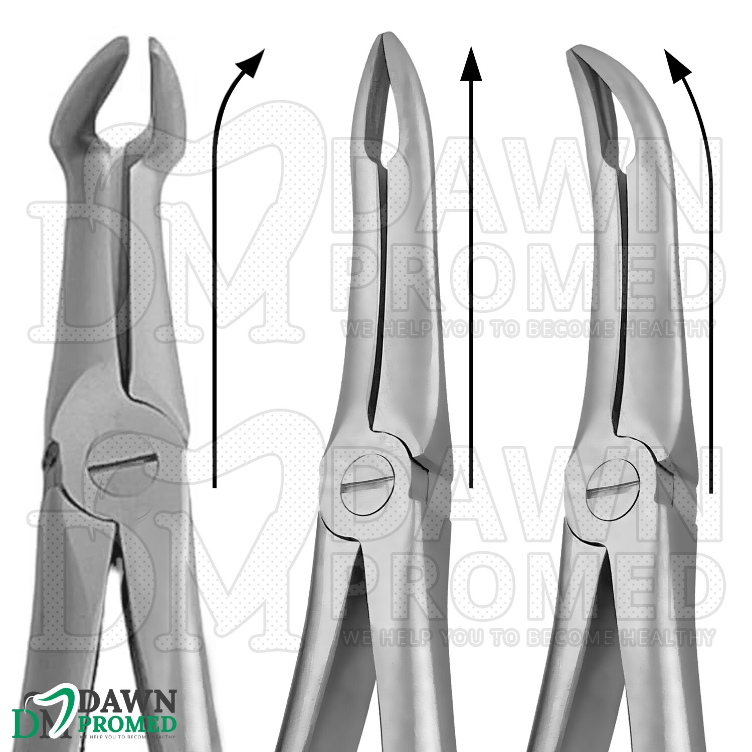 4 Pcs TC Extracting Forceps Root Tip Set Dental Extraction Instruments German Gr
