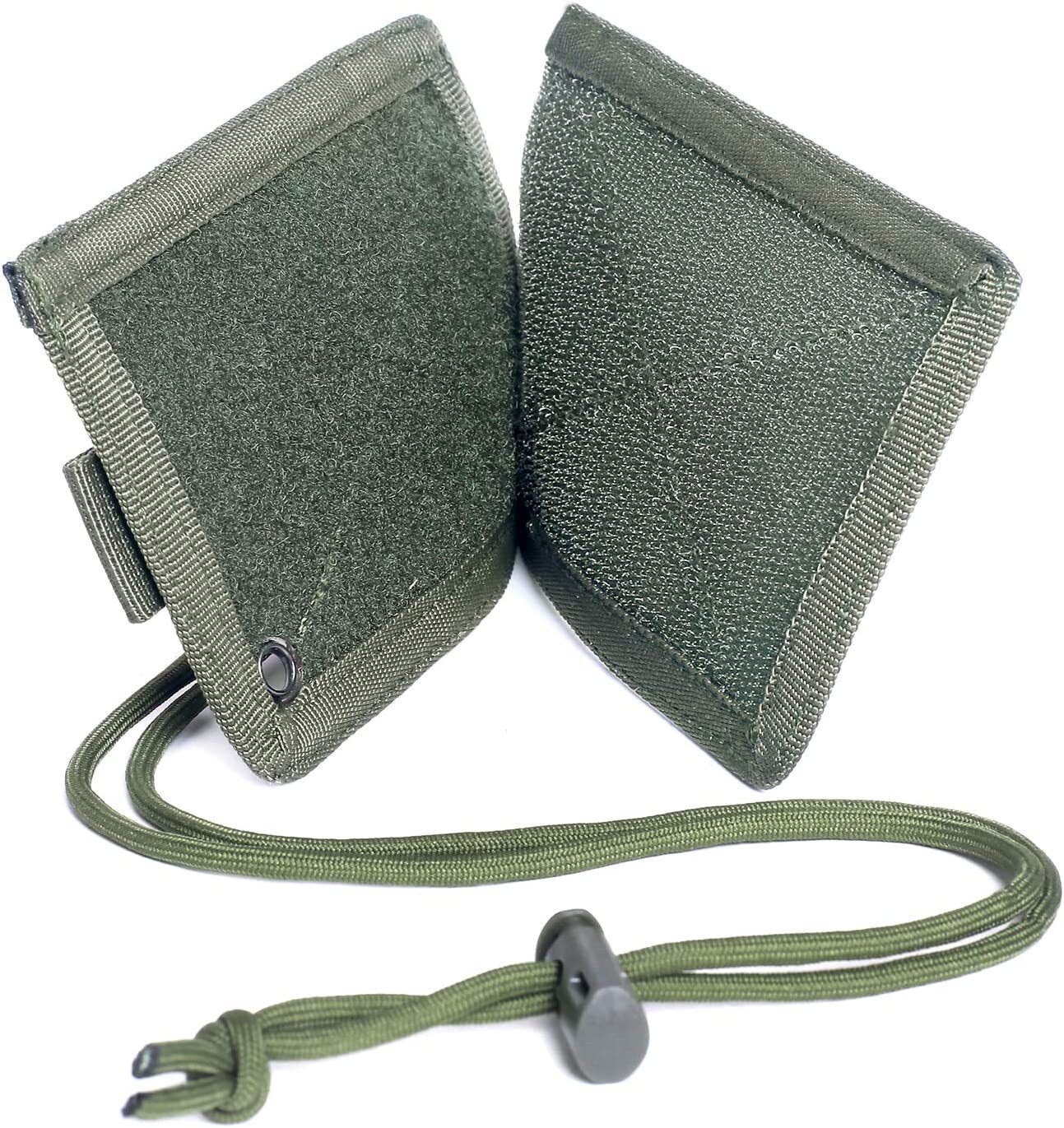 Tactical ID Card Holder Hook & Loop Patch Badge Holder Neck Lanyard Key Ring USA
