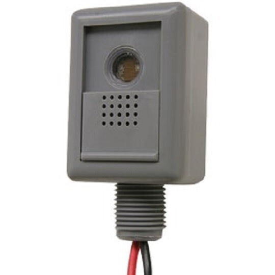 (1)-Do it Hard Wire Gray Adjustable Photocell Lamp Control 516791