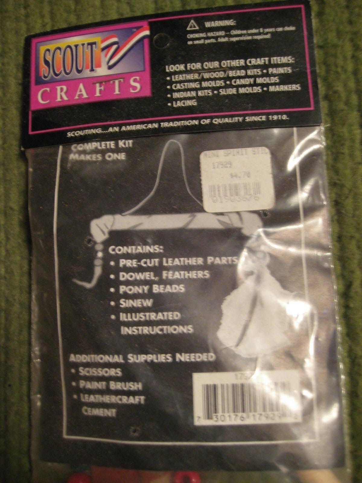 NWT Boy Girl Scouts of America Crafts Spirit Stick Kit