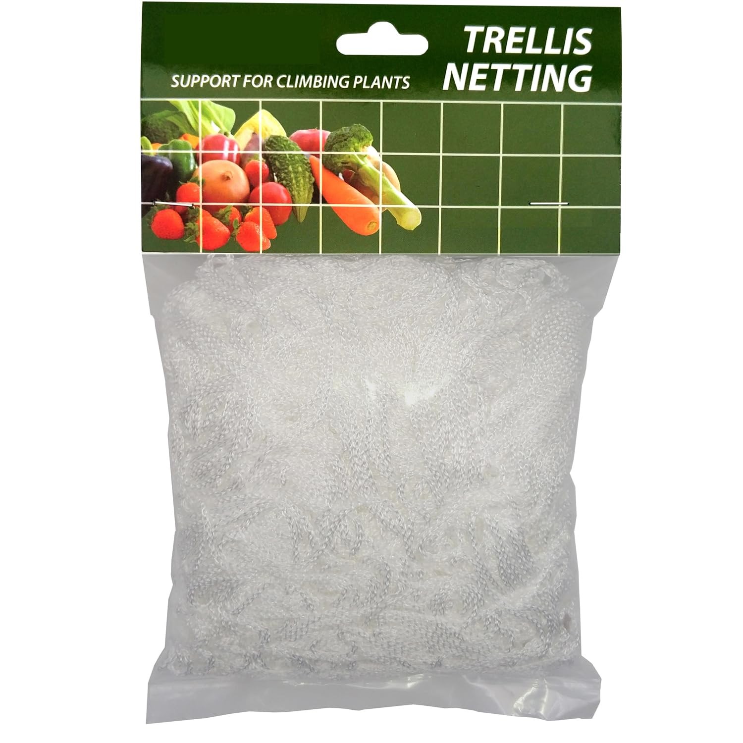 Vocray Plant Trellis Netting, 5x15 Ft Polyester Square Mesh 5X15 FT, Black