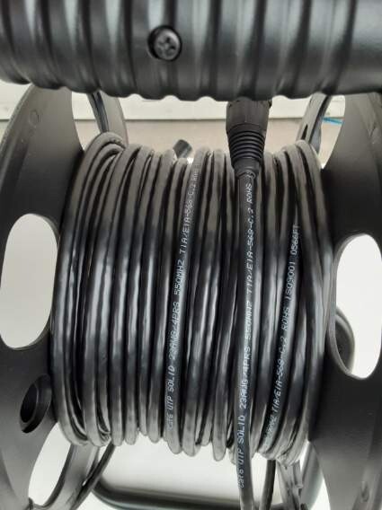PRO CAT6 Tactical UTP w/Neutrik Ethercon Digital Cable on reel 150ft