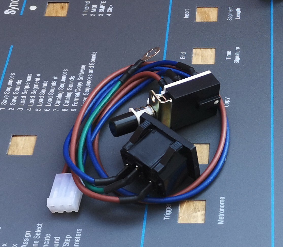 (1) Brand New Complete AC Switch Wiring Harness For E-mu SP1200 Black Reissue