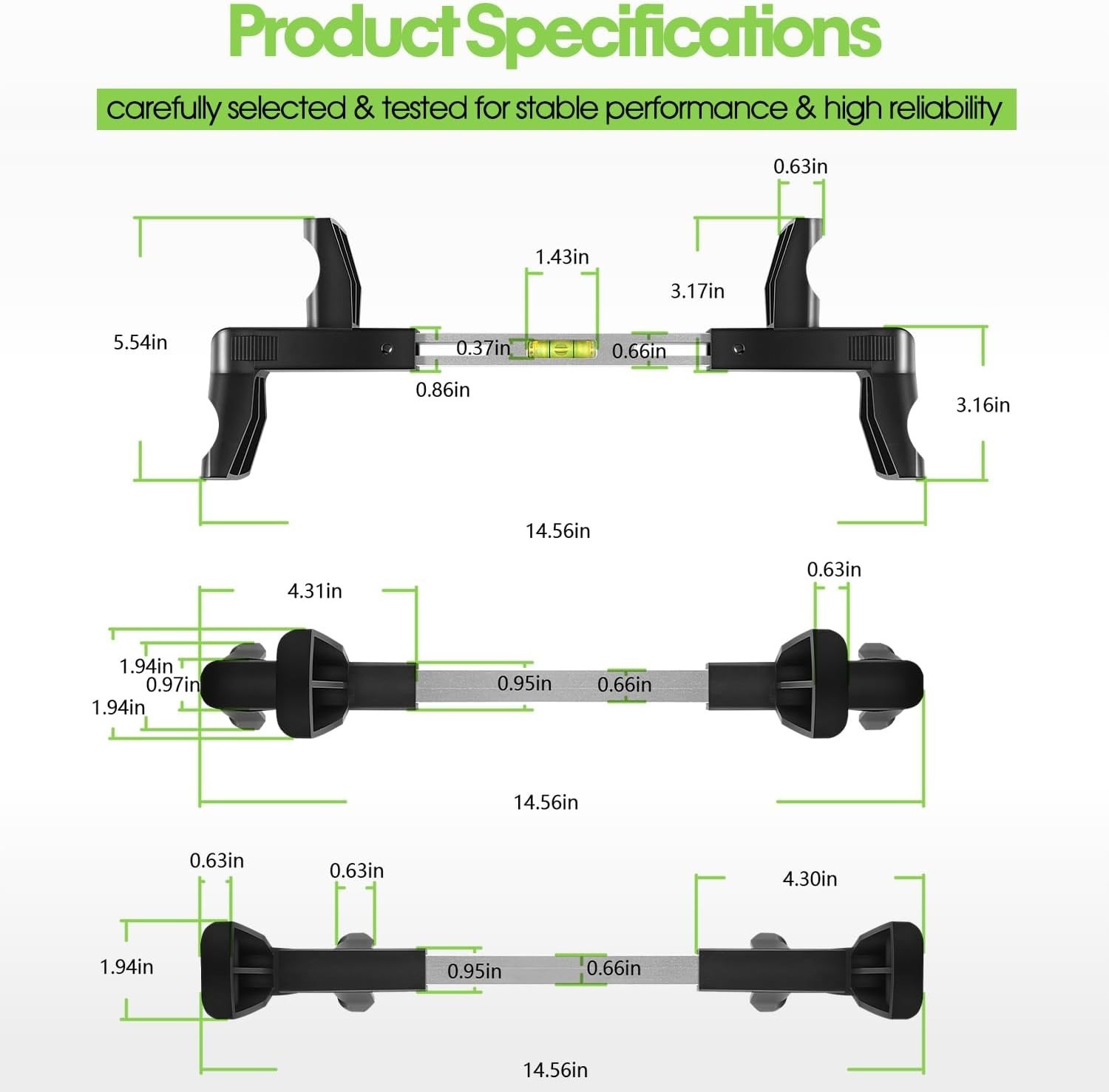 Spring-Loaded Steering Wheel Leveling Tool for Vans & Trucks - Durable Precision
