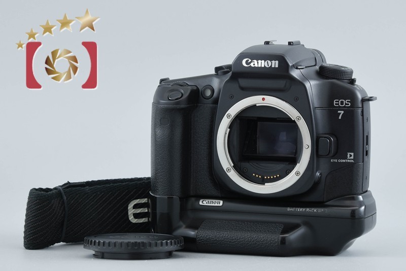 Canon EOS 7 35mm SLR Film Camera Body + BP-300 Battery Pack