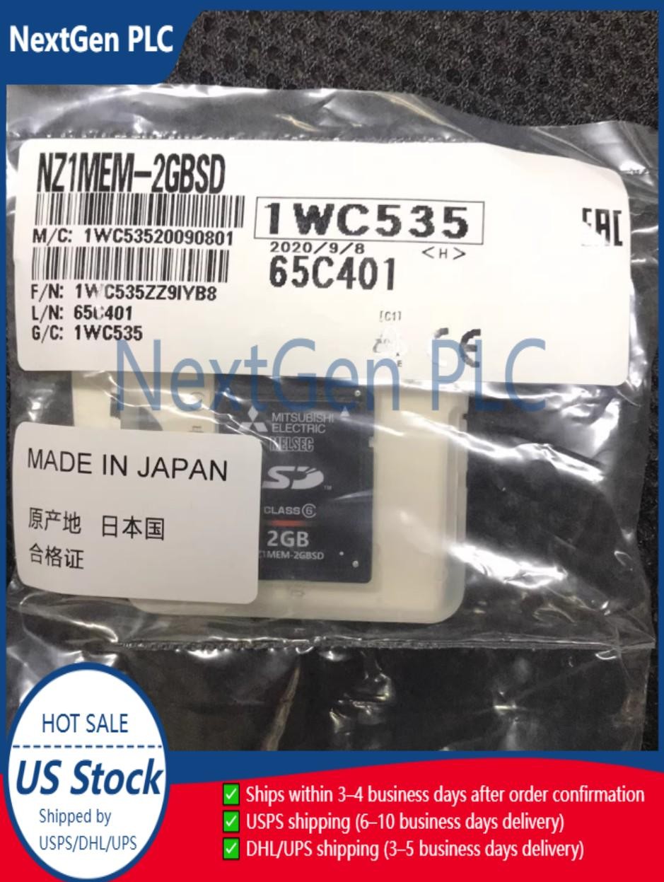 1PC New Mitsubishi NZ1MEM-2GBSD NZ1MEM2GBSD 2GB Memory Card Free Ship